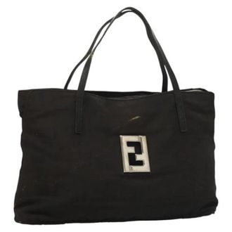 Fendi Pre-owned Nylon handbags - Dames - Vintage Shopper - Zwart - ONE Size - Nylon - Vintage