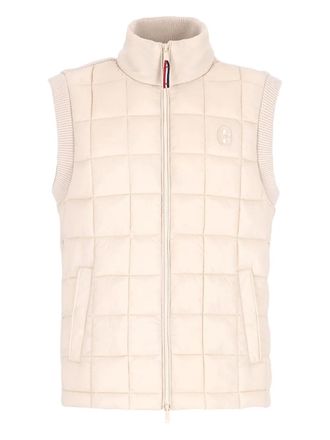 Conte Of Florence quilted sleeveless jacket - Neutrals