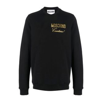 Moschino Heren, Sweatshirts & Hoodies, Zwart, Maat: XL