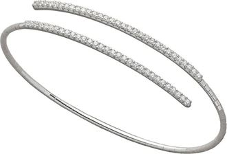 Mattia Cielo 18K white gold diamonds tennis bracelet - Silver