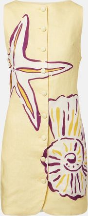 Cala de la Cruz Rhoda printed linen minidress