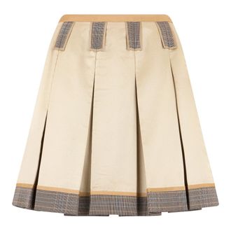Moschino Light Pleated Skirt with Elegant Details - female - Moschino - Short Skirts - Multicolor - S - Skirts