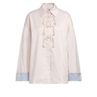 adidas (WMNS) adidas New Chinese Loose Fit Shirt Jacket Asia Sizing Wonder Quartz KB6408