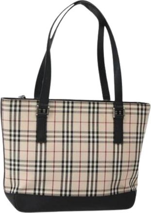 Burberry Pre-owned Vintage Tote Bag - Dames - Vintage Shopper - Beige - ONE Size - Vintage