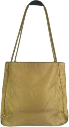 Prada Pre-owned Vintage Tote Bag - Dames - Vintage Shopper - Geel - ONE Size - Vintage