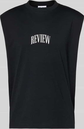 Review Muskelshirt mit Logo und Rundhalsausschnitt in Black, Gr&ouml;&szlig;e XXL