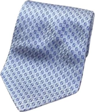 Fendi Pre-owned Accessories, male, Blue, Size: ONE SIZE Pre-owned Cravat