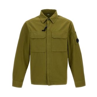 C.P. Company Light Jackets, male, Green, Size: XL Giacca in cotone
