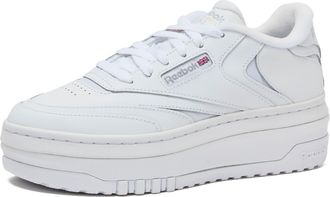 Reebok Womens Club C Extra Platform Sneakers, Footwear White/Footwear White/Pure Grey3, 4.5 UK