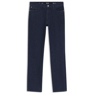 BOSS Regular-fit kick flare jeans in stretch denim
