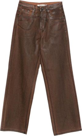 Gestuz Straight Fit Jeans, female, Brown, W26, Jeans Gestuz