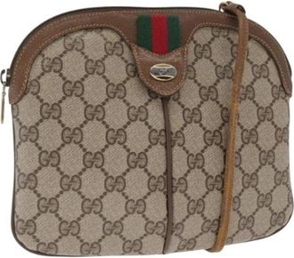 Gucci Pre-owned Cross Body Bags, female, Beige, Size: ONE SIZE Pre-owned Plastic Cross Body Bag
