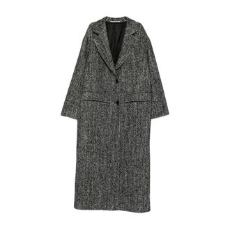 Tagliatore Single-Breasted Coats, female, Black, S, Carine Single-Breasted Coat