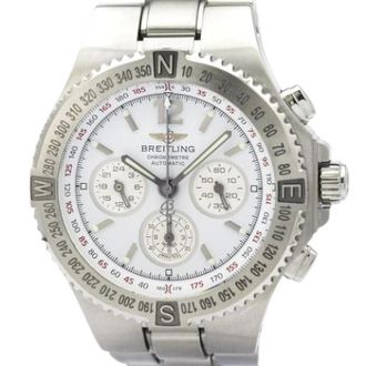Breitling Pre-owned A39363 Polshorloge - Heren - Pre-owned - Wit - Maat: ONE Size