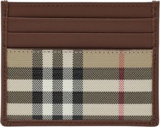 Burberry Tall Sandon Card Holder - Heren - Portefeuilles - Veelkleurig - ONE Size - Katoen - Accessoires