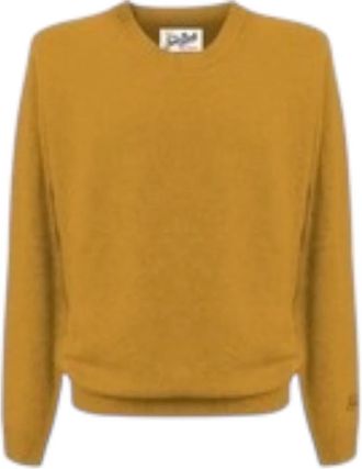 MC2 Saint Barth Regent Sweater - Heren - Ronde hals truien - Geel - S - Wol - Truien & Vesten