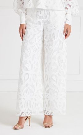 Temperley London Louis Trousers in White at Nordstrom, Size 12
