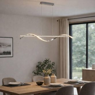 Pagazzi Hyde Chrome & Crystal Led Pendant in Silver