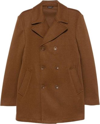Daniele Alessandrini Heren, Mantels, Bruin, Maat: 3XL