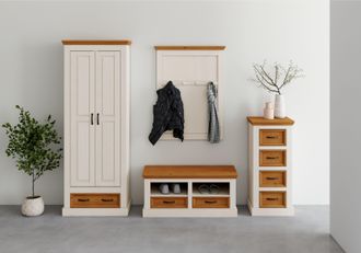 HOME AFFAIRE Garderobenpaneel »Selma« aus massivem Kiefernholz, Höhe 105 cm, Breite 80 cm