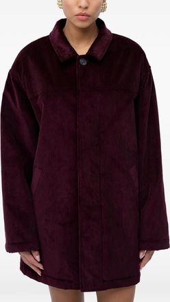 N&deg;21 Ribfluwelen jas - Paars