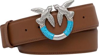 Pinko Pinko, Dames, Accessoires, Bruin, Maat: XS Leer