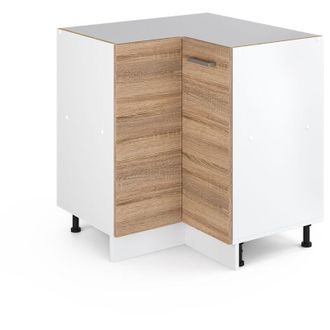 Vicco Mueble esquinero universal R-Line, Sonoma, 75.6 cm con puerta, sin encimera, Vicco