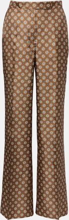 Dorothee Schumacher Graphic Dreams printed silk twill palazzo pants
