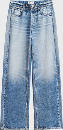 Rag & Bone rb Miramar Cotton-Terry Wide-Leg Jeans