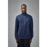 Denham Scissor Half Zip Navy Blazer - Regular Fit