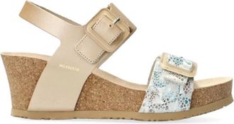 Mephisto Lichtgewicht damesandaal met Soft-Air technologie - Dames - Sleehakken - Beige - 36 EU - Leer - Schoenen