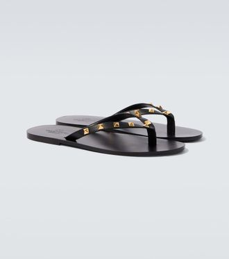 Valentino Garavani Rockstud leather thong sandals