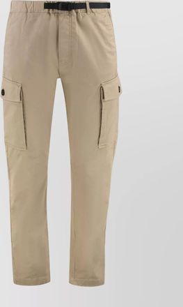 Woolrich cargo trousers with belt in cotton