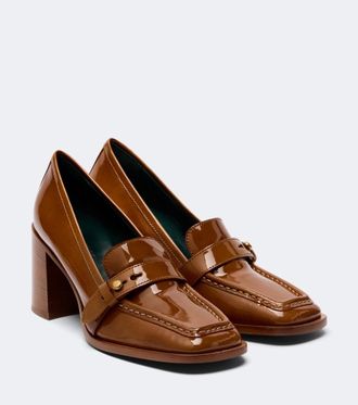 Zimmermann Astor patent leather loafer pumps
