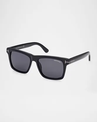 Tom Ford Men & apos;s Buckley-02 Square Acetate Sunglasses