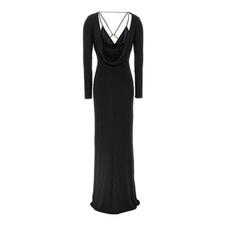 Elisabetta Franchi Abito Red Carpet - Dames - Avondkleed - Zwart - M - Kleedjes