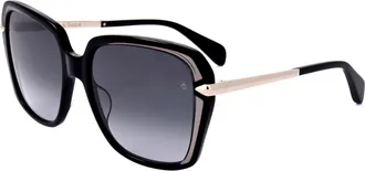 Rag & Bone Rag & Bone Womens 57 mm Black Sunglasses