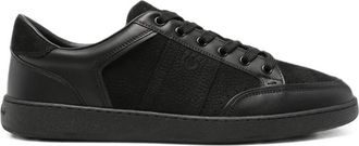 Ferragamo Gancini Panelled Leather Sneakers