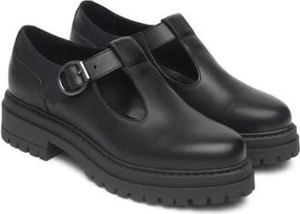 Nero Giardini Lug Sole Mary Jane Flat in Black at Nordstrom, Size 7Us