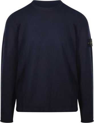 Stone Island Truien & Vesten, Heren, Blauw, L, Katoen, Trui met Ronde Hals