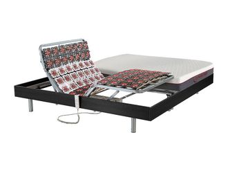 Vente-Unique Letto relax elettrico sole sospensioni Materasso memory Motori OKIN 2 x 90 x 200 cm Nero - ATRIDE di DREAMEA