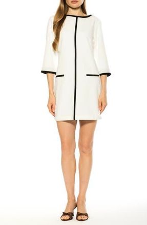 Alexia Admor Liora Bateau Neck Shift Dress in Ivory at Nordstrom Rack, Size X-Small