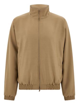 Ferragamo high-collar reversible jacket - Neutrals