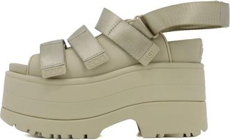 UGG (WMNS) UGG GoldenRise Platform Sandals Mustard Seed 1167431-MDSD