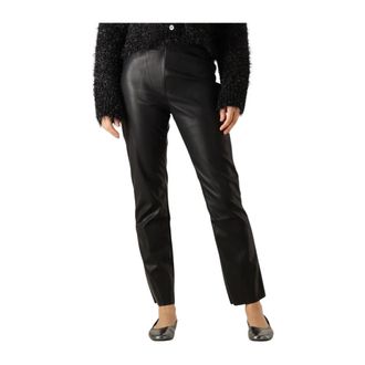 Knit-ted Dames Broeken Cleo Pant - Dames - Broeken - Zwart - Maat: XS Zijde