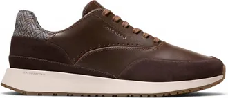 Cole Haan GrandPro Luxe Mile Trainer voor heren bruine leren sneakers - C44519