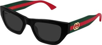 Gucci Sunglasses, female, Black, Size: 52 MM Cat-eye Sunglasses