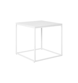 Moloo Mesa auxiliar blanca de 45x45 cm