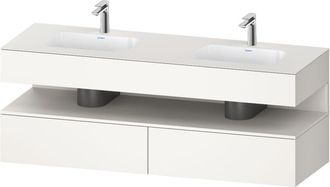 Duravit Qatego Lavabo Encastrado Con Base De Lavabo Consola, - Duravit