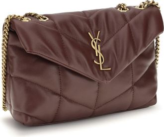 Saint Laurent Puffer Toy Shoulder Bag - Brown